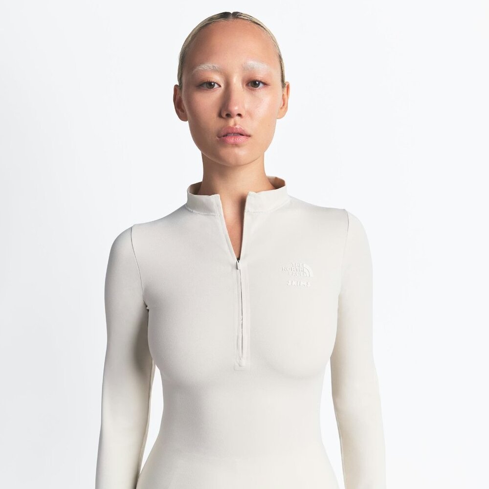 The North Face x SKIMS Refina Long Sleeve Top & Leggings Set – Bone, Size M - Picture 5 of 9
